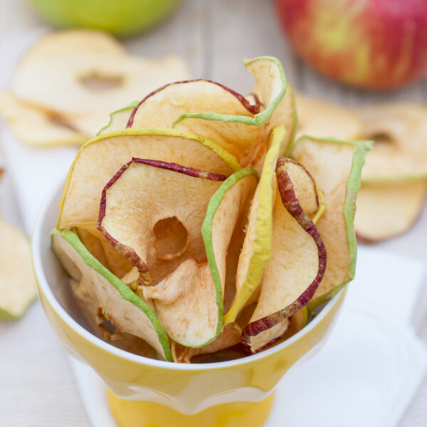 Chips di mele essiccate