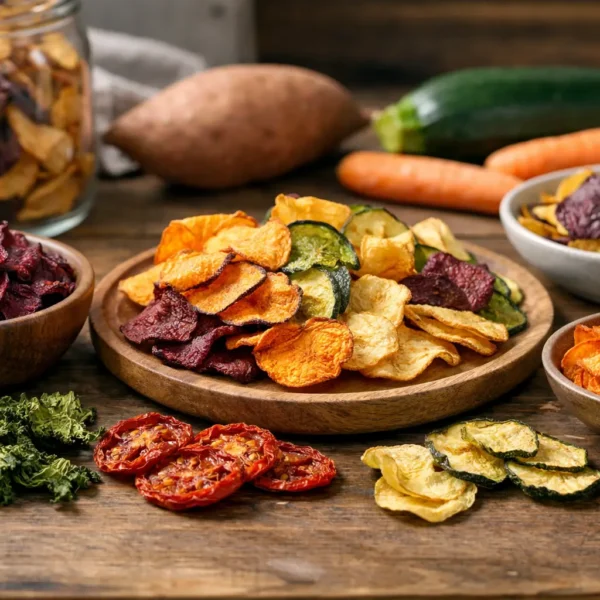 Cómo preparar chips de verduras deshidratadas